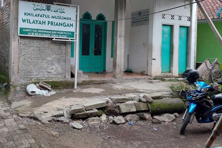 Markas kelompok Khilafatul Muslimin di Kota Cimahi.