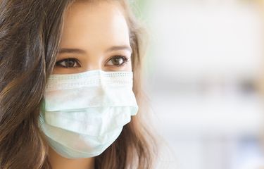 Ilustrasi masker medis