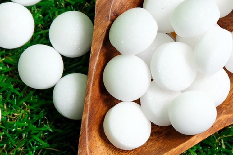 Ilustrasi kapur barus, kamper. 