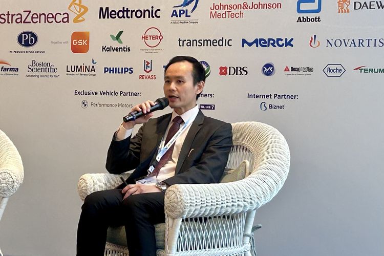 Dokter Spesialis Jantung dan Pembuluh Darah dengan subspesialis gagal jantung, dr. Leonardo Paskah Suciadi, Sp.JP, FIHA, FAPSC, FESC, FHFA dalam Media Session Siloam Cardiac Summit 2026, di Jakarta Pusat, Sabtu (25/4/2026).