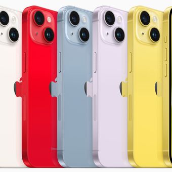 spring color iPhone 14 dan iPhone 14 Plus warna kuning.