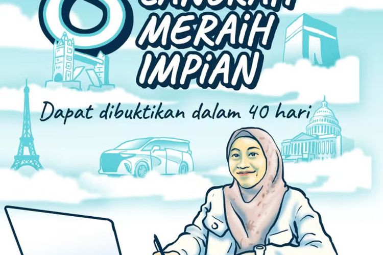 Buku 8 Langkah Meraih Impian: Dapat Dibuktikan dalam 40 Hari