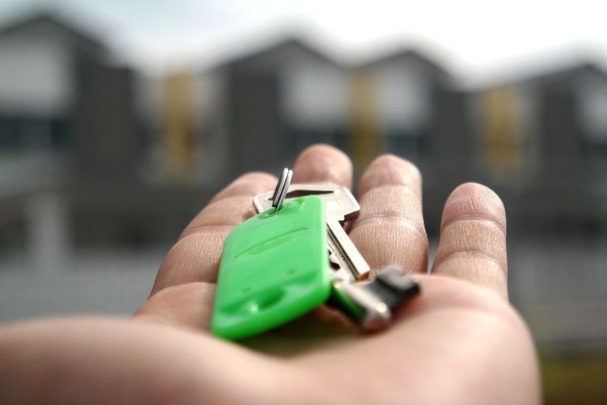 Ilustrasi situs jual beli properti. 