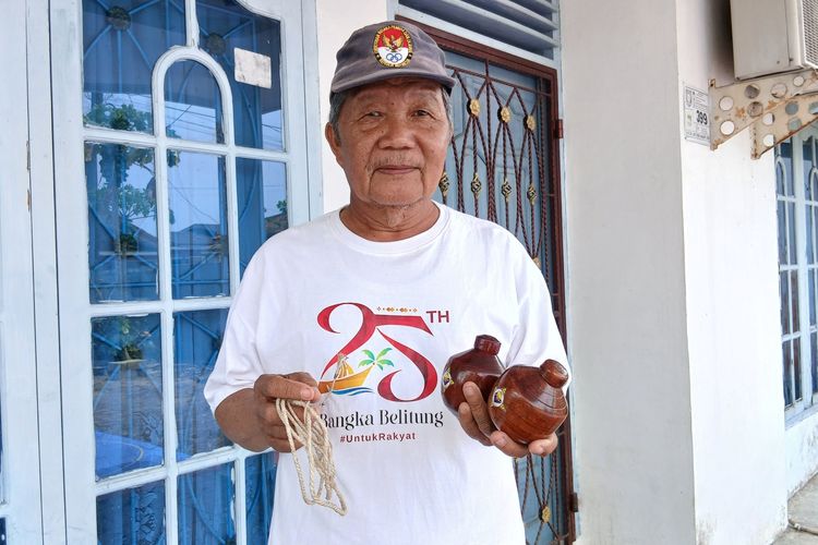 Puluhan Tahun Lestarikan Gasing Bangka, Kisah Agus Membawa Keahliannya hingga Perancis