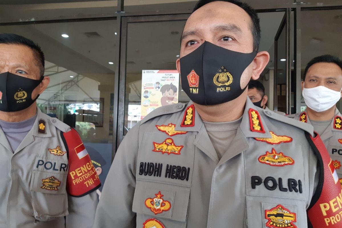 Kapolres Metro Jakarta Utara Kombes Pol Budhi Herdi S di Polres Metro Jakarta Utara, Koja, Senin (27/7/2020)