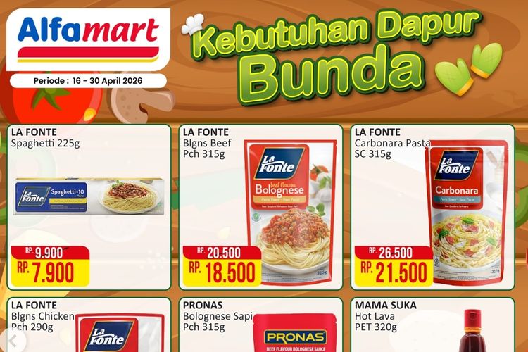 Promo Alfamart Hari Ini 22 April 2026, Produk Kebutuhan Dapur Banyak Diskon