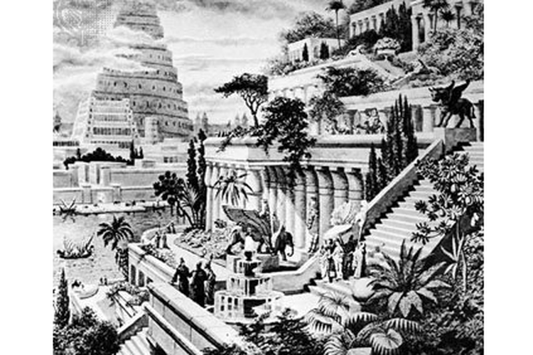 Taman Gantung Babilonia, dibangun Abad ke-8 hingga ke-6 Sebelum Masehi.