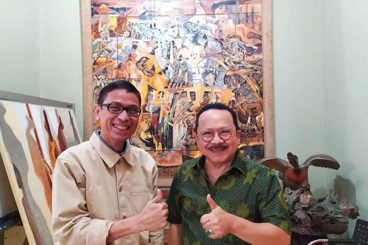 Calon Wakil Gubernur DKI Jakarta dari PKS Nurmansjah Lubis bertemu dengan mantan Gubernur DKI Jakarta Fauzi Bowo, Kamis (13/2/2020).