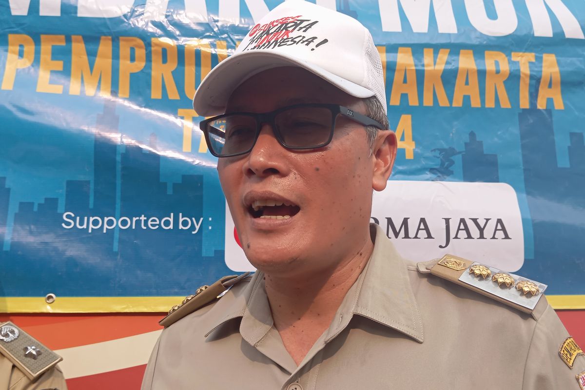 Walikota Jakarta Pusat Dhany Sukma saat ditemui di RPTRA Pulo Gundul, Johar Baru, Jakarta Pusat pada Senin (1/7/2024). 