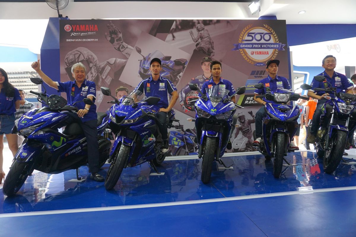 Yamaha livery Movistar diluncurkan pebalap Yamaha Indonesia