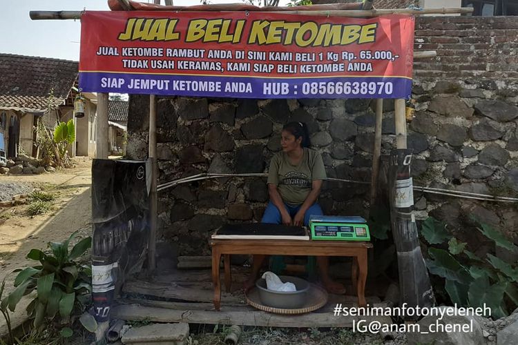 Lapak Jasa Jual Ketombe di Magelang yang viral di media sosial pada Jumat (11/10/2019).