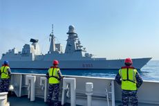 KRI Frans Kaisiepo-368 Latihan Bersama Kapal Perusak AL Italia