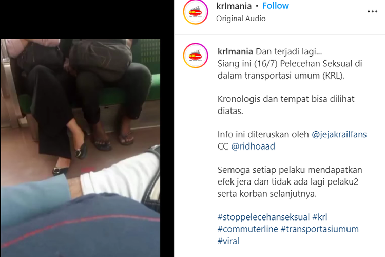 Viral dugaan pelecehan di KRL