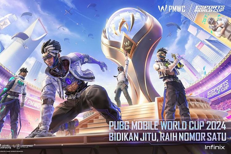 Poster turnamen dunia PUBG Mobile World Cup (PMWC) 2024.