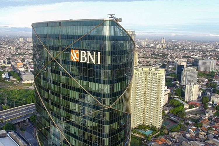 Gedung kantorBank Negara Indonesia (BNI) di Jakarta. 