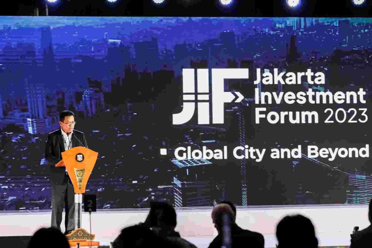 Jakarta Investment Forum 2023 yang digelar pada di Hotel St Regis, Setiabudi, Jakarta Selatan, Kamis (3/8/2023).