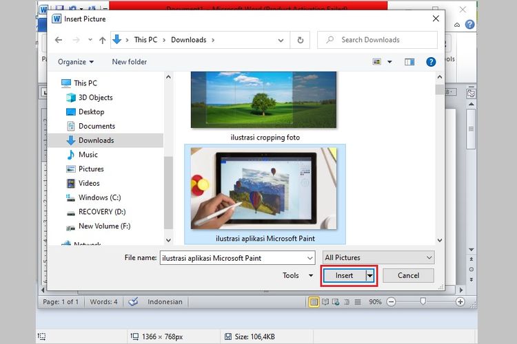 Berikut ini manakah yang merupakan langkah-langkah menyisipkan gambar pada microsoft office word….