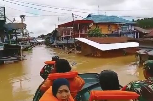 Banjir Rendam Ratusan Rumah di Banjar Kalsel, Tinggi Air Capai 1 Meter