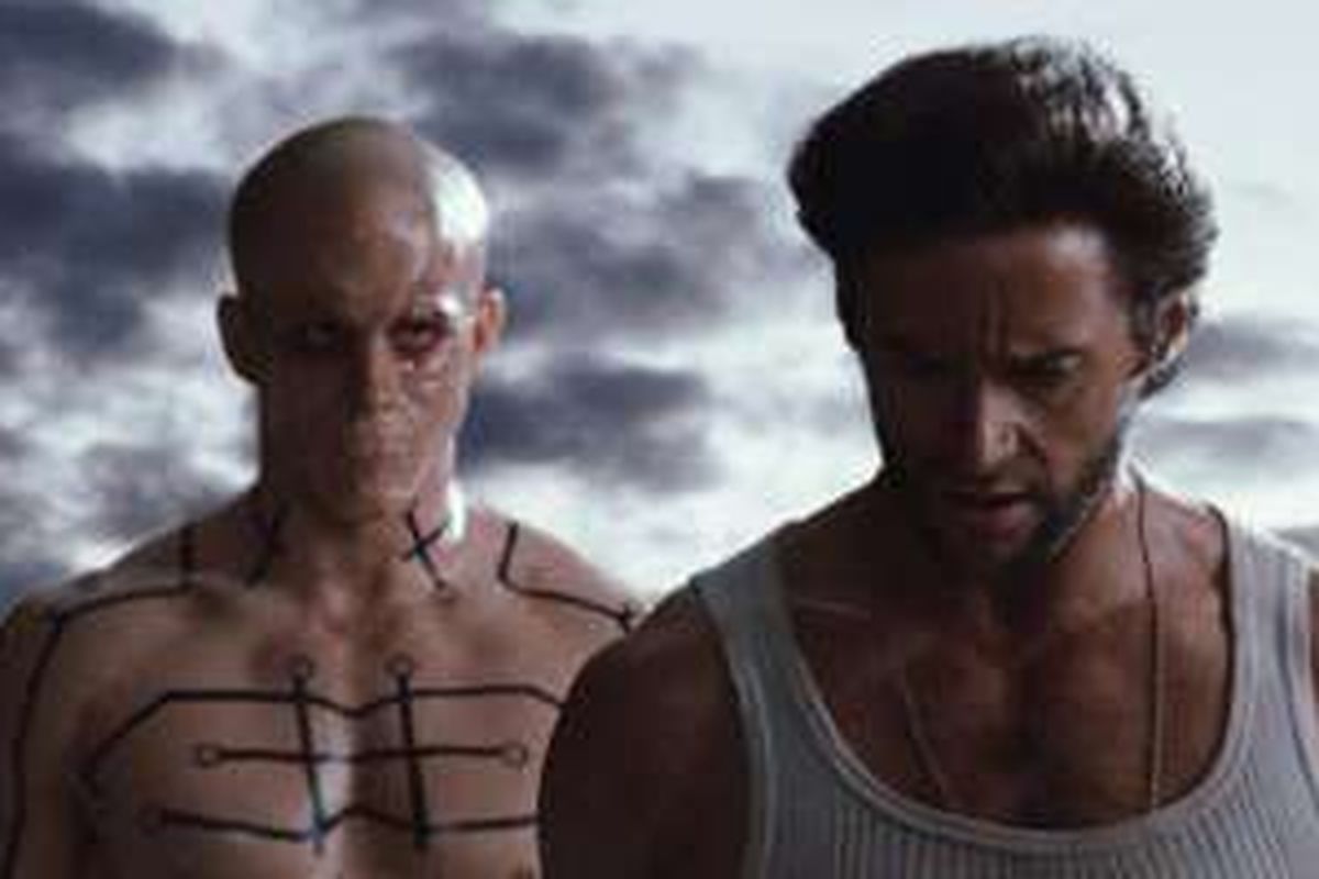 Ryan Reynolds (Deadpool) dan Hugh Jackman (Wolverine) beraksi dalam X-Men Origins: Wolverine (2009).