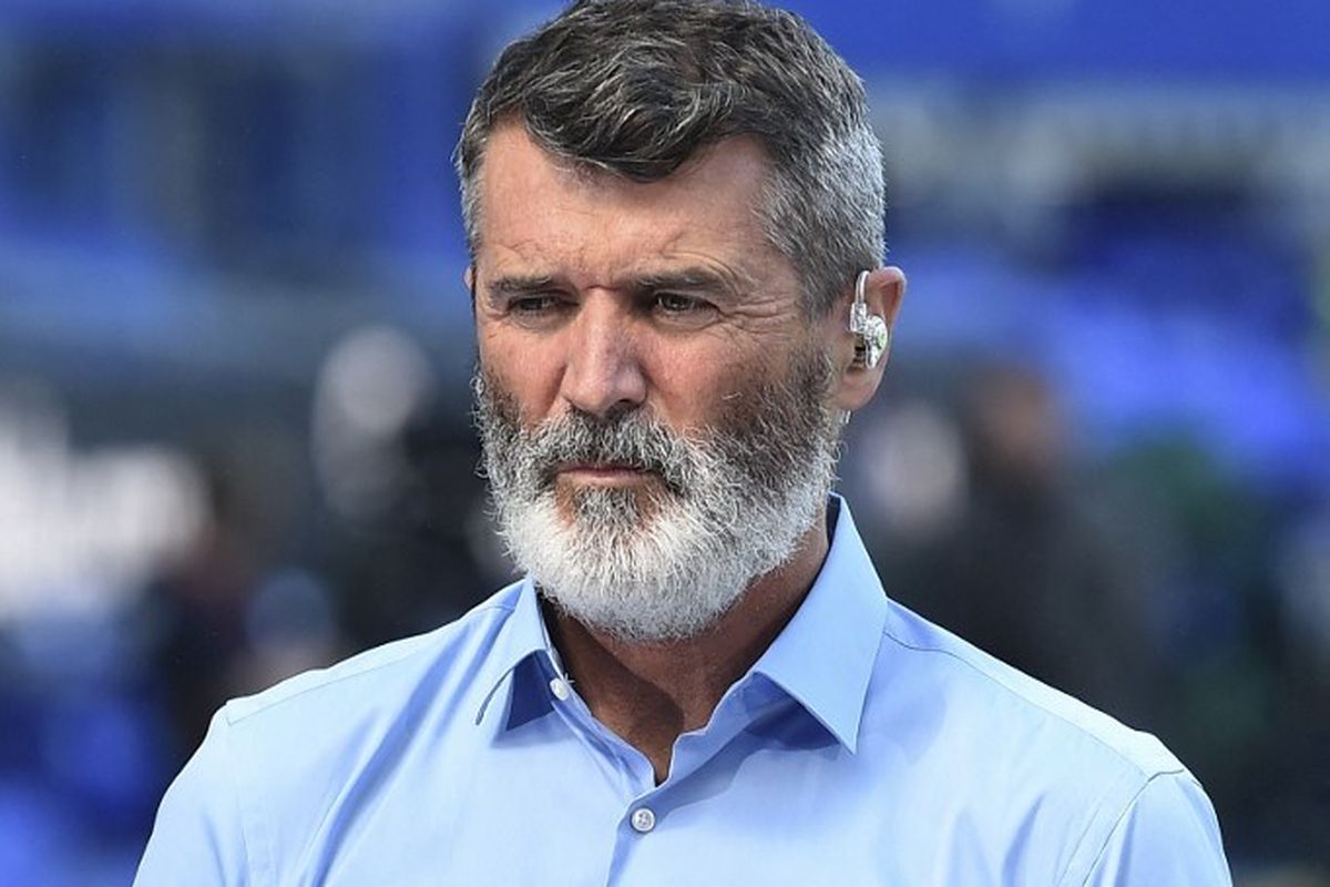 Mantan pemain dan pandit Sky Sports Roy Keane berbicara sebelum dimulainya pertandingan sepak bola Liga Inggris antara Everton dan Bournemouth di Goodison Park di Liverpool, Inggris barat laut pada 28 Mei 2023.