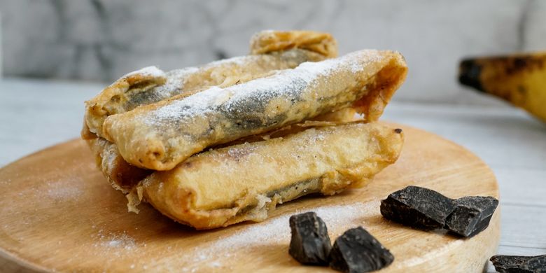 Resep Pisang Coklat Kulit Lumpia Luarnya Crispy Dalamnya Lumer