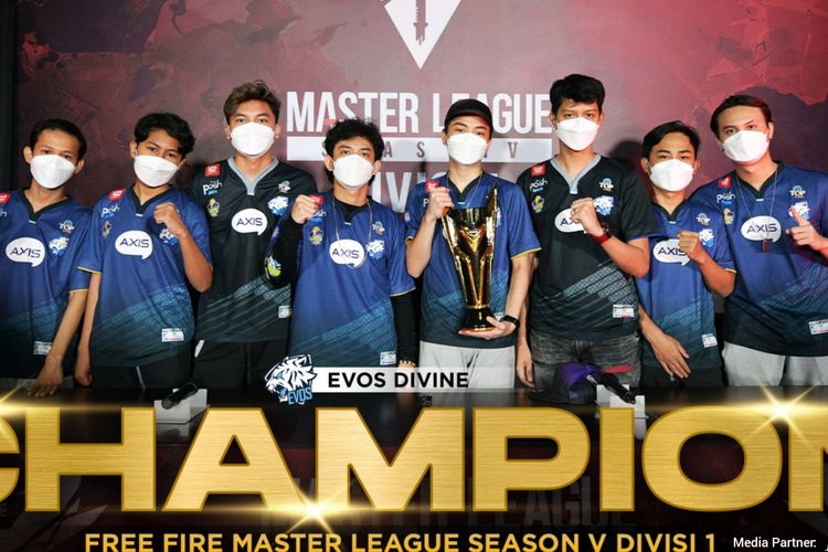 Pemenang Free Fire Master League (FFML) Season V Divisi 1, EVOS Divine.