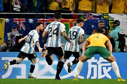 Argentina Vs Australia, Messi Pecah Telur di Fase Knockout Piala Dunia