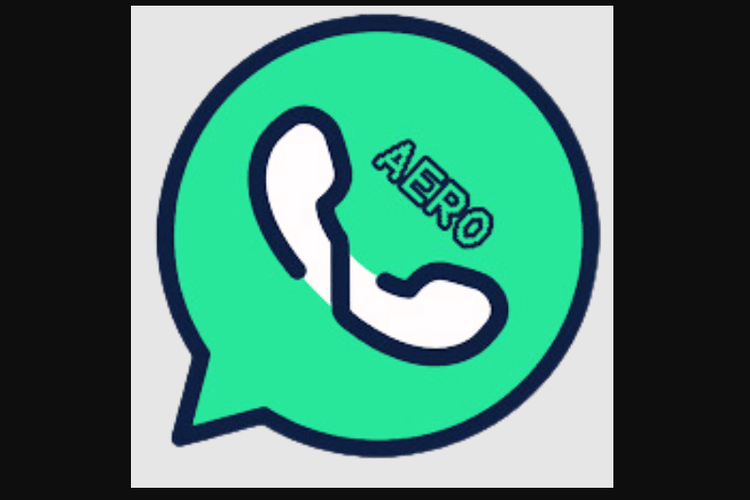 Logo aplikasi WhatsApp Aero.