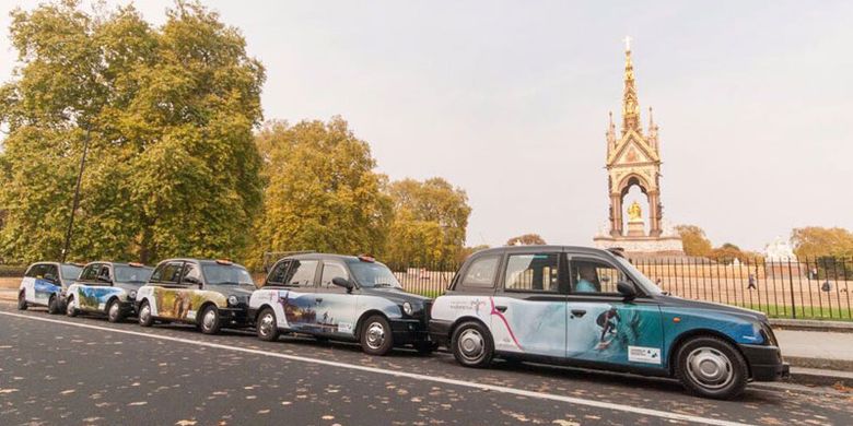 Promosi Wonderful Indonesia (WI) pada taksi-taksi di London atau black cab ini dibungkus dengan destinasi wisata Candi Borobudur, Bali, Komodo, Danau Toba, serta Raja Ampat. Pomosi ini berlangsung 16 Oktober hingga 12 November 2017.