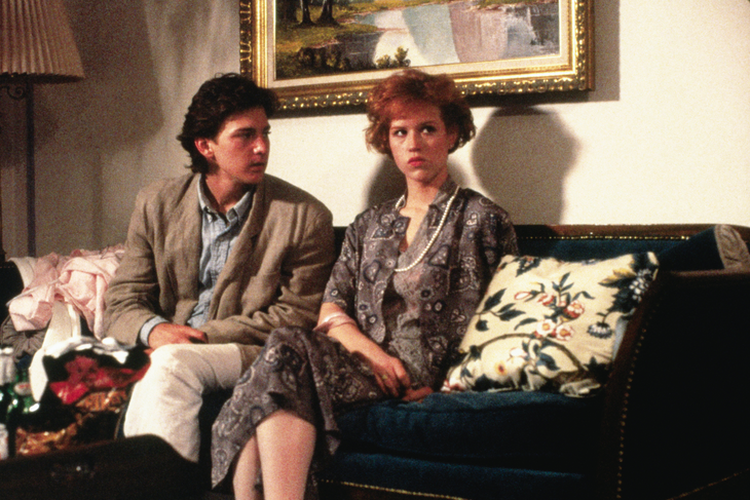 Molly Ringwald and Andrew McCarthy in Pretty in Pink (1986)