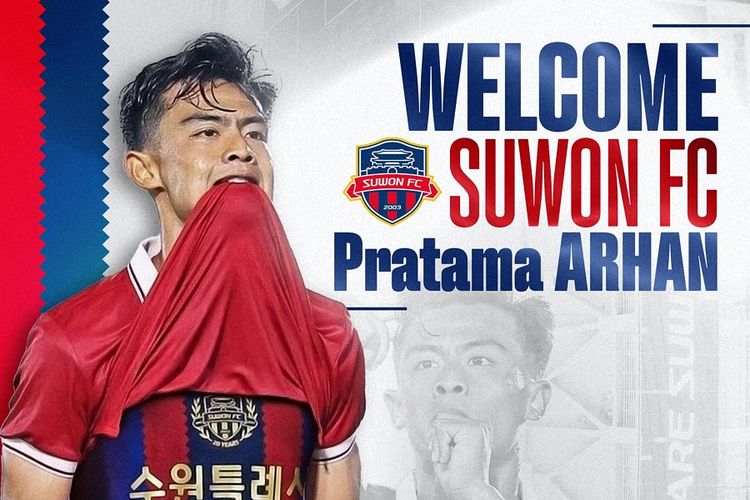 Pratama Arhan bergabung dengan Suwon FC [Instagram/@suwonfc].