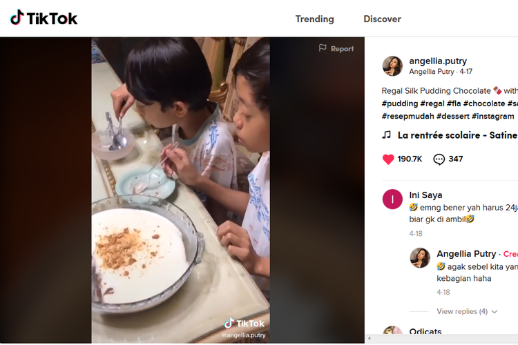 Video cuplikan membuat Regal Silk Pudding Chocolate with Fla dari @angellia.putry di Tik Tok