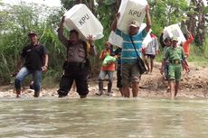 Perjuangan Menempuh Perjalanan 30 Km Antar Surat Suara ke TPS Terpencil di Jombang