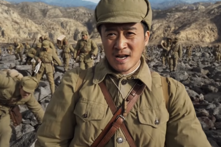 Tangkapan layar trailer film berjudul The Battle at Lake Changjin yang dirilis di China pada 2021.