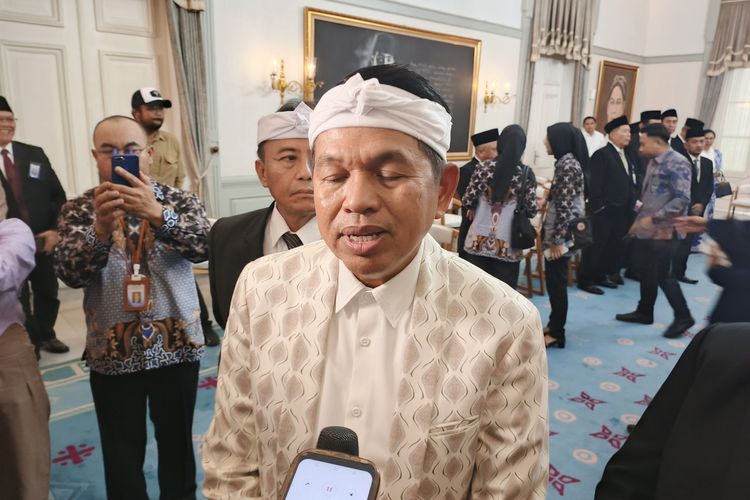 Gubernur Jawa Barat, Dedi Mulyadi saat ditemui di Gedung Pakuan, Jalan Cicendo, Kota Bandung, Rabu (20/8/2025).