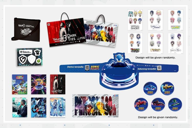 Freebies yang bisa didapatkan penggemar di Sega Atlus Festival.