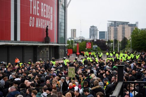 Lagi, Protes Berlangsung di Luar Old Trafford
