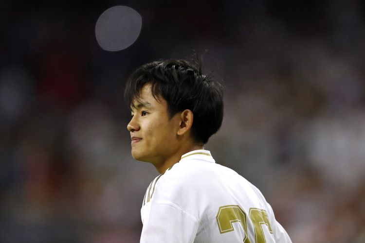 Real Madrid midfielder Takefusa Kubo looks on against Bayern Munich during their International Champions Cup match on July 20, 2019 at NRG Stadium in Houston, Texas. (Photo by AARON M. SPRECHER / AFP)