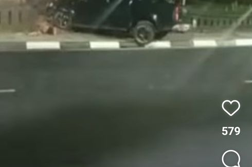 Lagi, Tembok Bundaran Tugu Kota Malang Ditabrak Mobil, Sopir Diduga Mengantuk dan Diminta Ganti Rugi