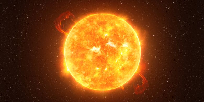 The Main Gases Composing the Mass of the Sun: Hydrogen and Helium