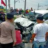 Innova Melaju Kencang, Tabrak Tiang Listrik di Perlintasan Kereta Klaten