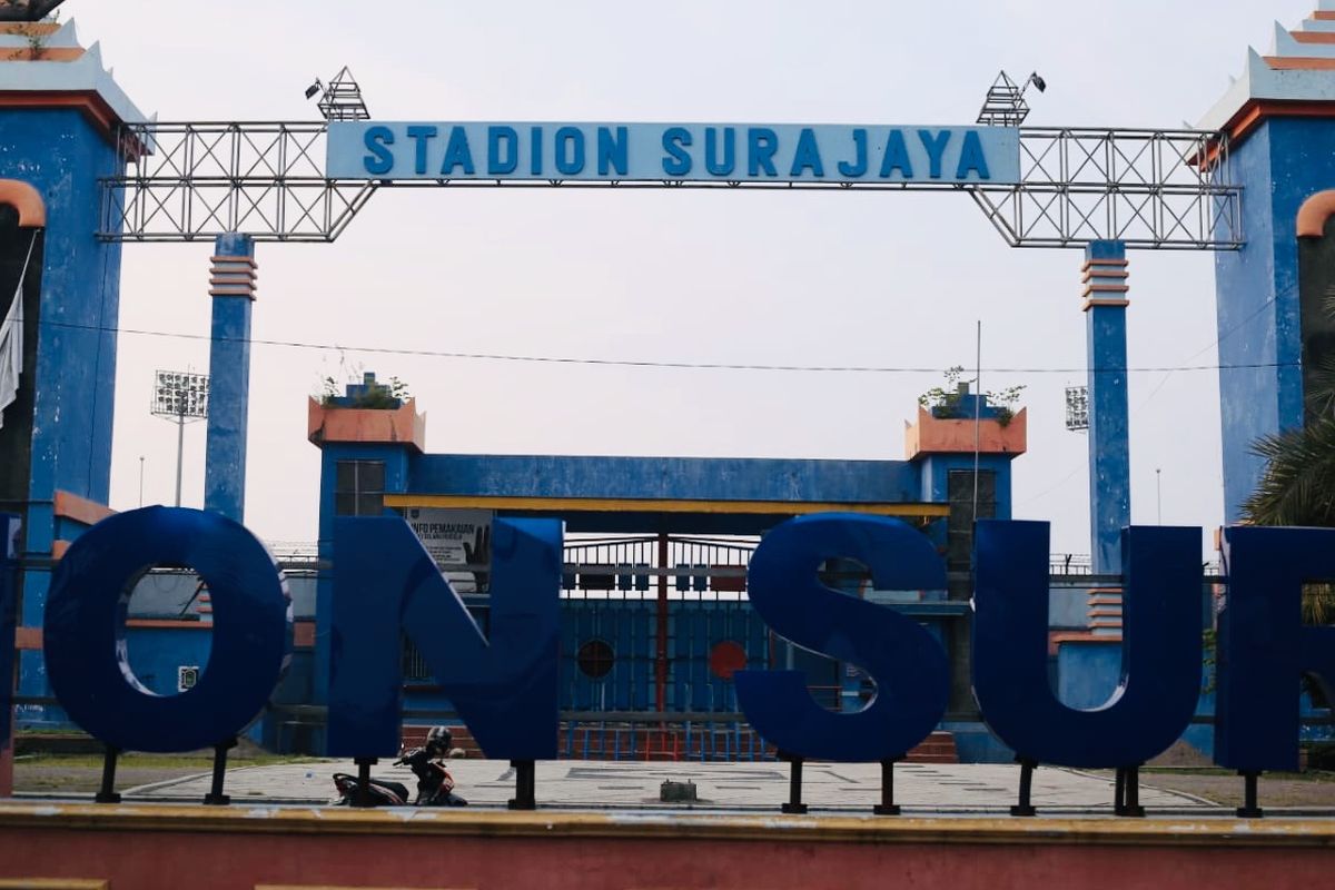 Stadion Surajaya Lamongan yang menjadi homebase dari Persela Lamongan.