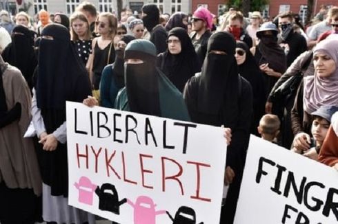 Pelarangan Burka Diberlakukan di Denmark, 1 Wanita Didenda