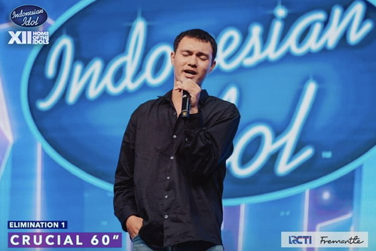 Nyoman Paul di Indonesian Idol XII yang disiarkan di RCTI, Selasa (3/1/2023).
