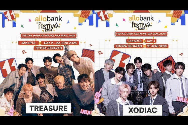 TREASURE dan XODIAC Akan Meriahkan Allo Bank Festival, Cek Jadwalnya