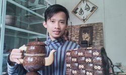 Cerita Sukses Tiar Bisnis Kerajinan Batok Kelapa, Berawal dari Hobi Seni