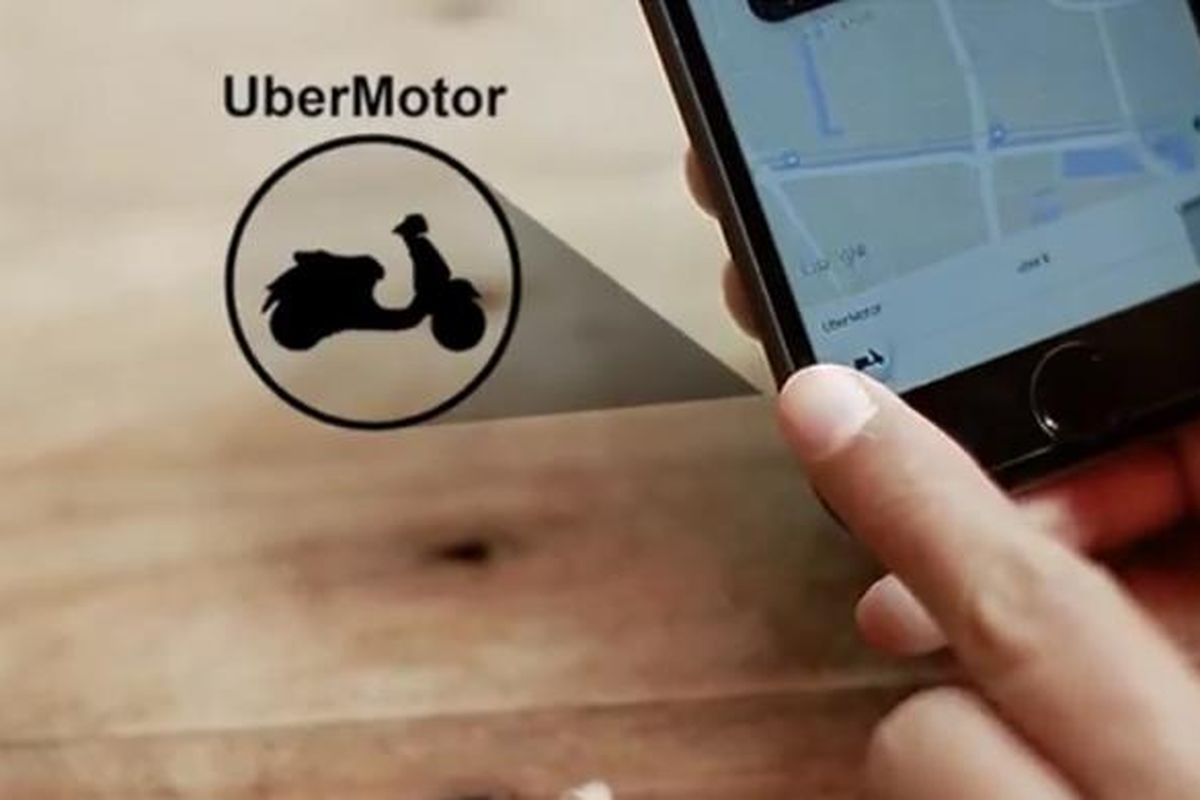 Aplikasi Uber Motor di Indonesia.