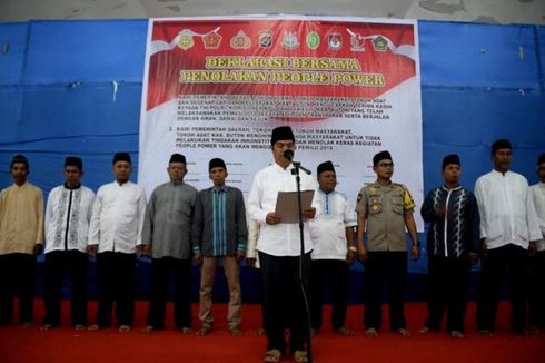 Bupati Buton dan Tokoh Masyarakat Deklarasi Tolak Ajakan 