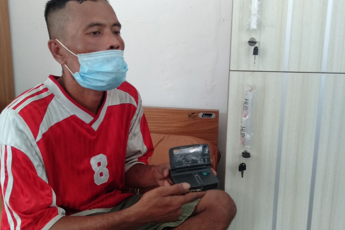 Fasial Tanjung (43) saat ditemui di Balai Rehabilitasi Sosial Eks Gelandang dan Pengemis (BRSEGP) Pangudi Luhur Bekasi, Kamis (7/1/2021).