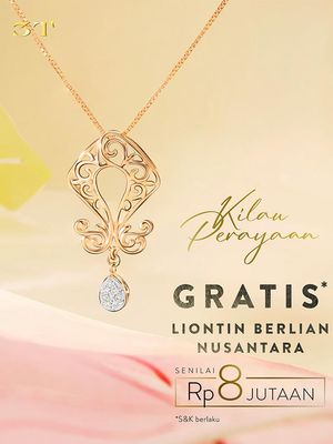 Liontin berlian Anta dibuat khusus untuk Kilau Perayaan The Palace Jeweler. 
